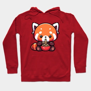 cute baby red panda noodle Hoodie